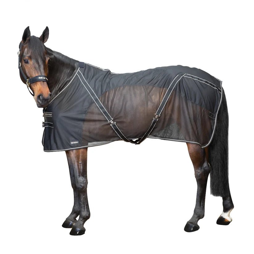 couverture en maille "Sienna" noir - Ethic Horse
